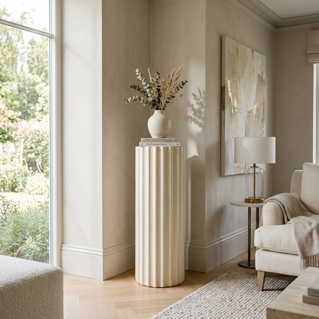 Ribbed Column Pedestal